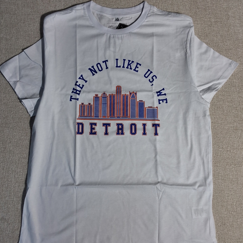 Mister Tee Mens White Detroit Shirt XL